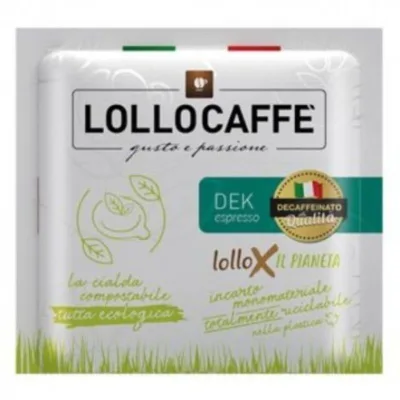 100 Cialde Miscela Dec Lollo Caffè ESE in carta 44mm