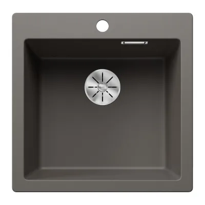 Blanco Lavello a una vasca PLEON 5 Satin Gold 3527318 finitura grigio vulcano da 51x51 cm - Sopratop