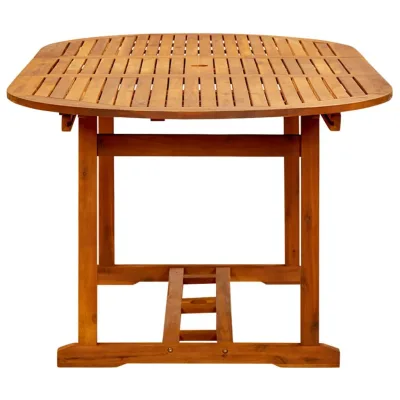 Estesa — Tavolo da giardino allungabile (150-200)x100x75 cm in acacia