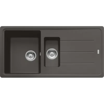 PRONTA CONSEGNA - Franke: Lavello una vasca con vaschetta e gocciolatoio Boston Incasso BFG 651 114.0714.177 finitura grigio ardesia da 97x50 cm