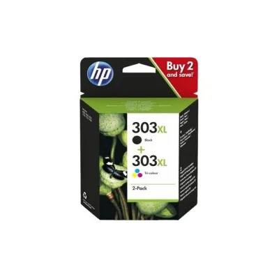 MULTIPACK CARTUCCE ORIGINALE HP Envy Photo 6200 3YN10AE 303XL BK + COLR