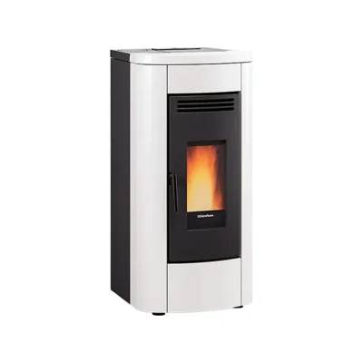 Extraflame Stufa a pellet ermetica canalizzata KLAUDIA PLUS AD EVO 1297152 finitura bianco