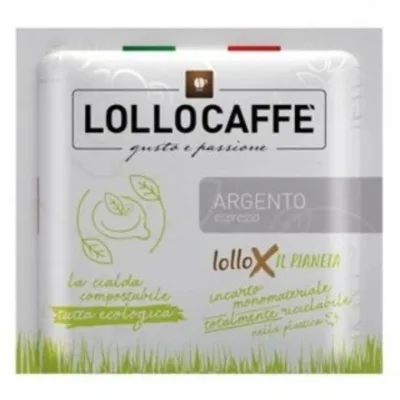 100 Cialde Miscela Argento Lollo Caffè ESE in carta 44mm