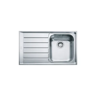 Franke: Lavello una vasca con gocciolatoio a sinistra Neptune NEX 211 127.0059.655 finitura inox satinato da 86,4x51,4 cm
