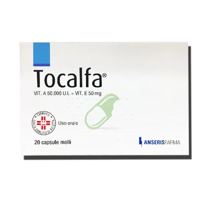 Tocalfa 50000 UI + 50mg Vitamina A + E 20 Capsule Molli