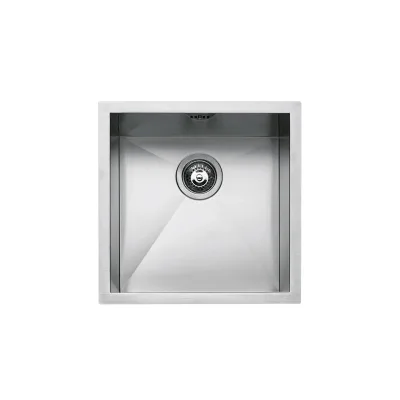 Barazza Lavello una vasca QUADRA R0 1Q4040I finitura inox satinato da 40x40 cm