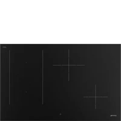 Smeg S Piano cottura a induzione SIM3844N in vetroceramica nero opaco da 80 cm