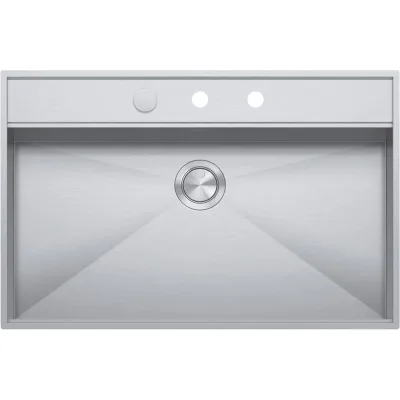 Barazza Lavello una vasca FLEXI 1LFX91 finitura inox satinato da 86x56 cm