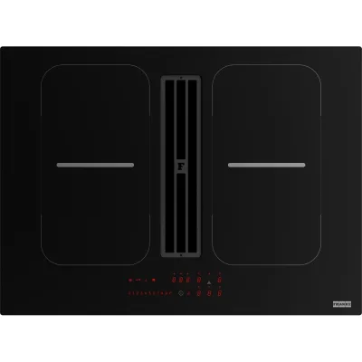 PRONTA CONSEGNA - Franke Piano cottura a induzione con cappa aspirante Smart 2Gether Black Lines FSM 7081 HI 340.0705.229 finitura nero da 70 cm