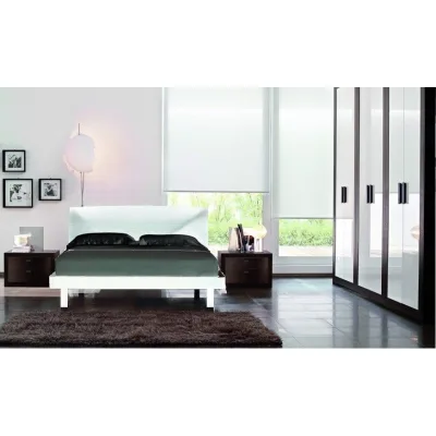 Santarossa Letto matrimoniale King Size Genesi finitura bianco