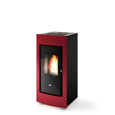 Eva Calòr Stufa a pellet EVELYN 9016002800 finitura rosso