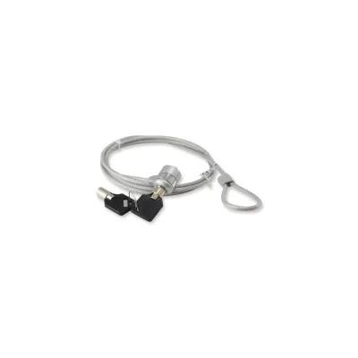 Cavo di Sicurezza Lucchetto a chiave Conceptronic con cinturino in acciaio per laptop - Acciaio 4 mm - 1,5 M