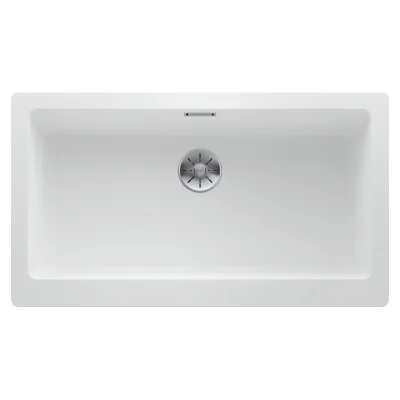 Blanco Lavello una vasca VINTERA XL 9-UF 1526105 finitura bianco da 89.6x51 cm - Filotop/Sottotop