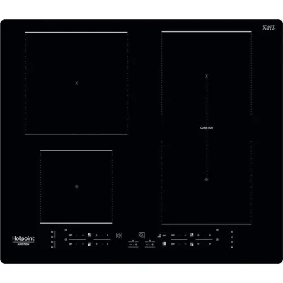 Hotpoint Piano cottura a induzione Active HB 4860B NE in vetroceramica nero da 59 cm