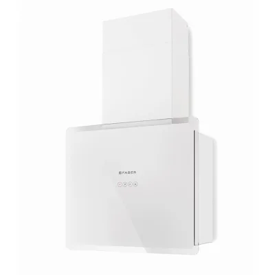 Faber Cappa a parete GLAM FIT 55 WH 330.0528.301 finitura vetro bianco da 55 cm