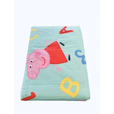 Completo Flanella lenzuola Peppa Pig per letto singolo
