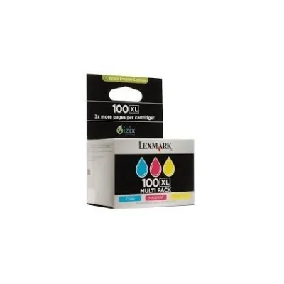 MULTIPACK 3PZ CARTUCCIA ORIGINALE LEXMARK 14N0850 100XL Prospect Pro 202 CYM