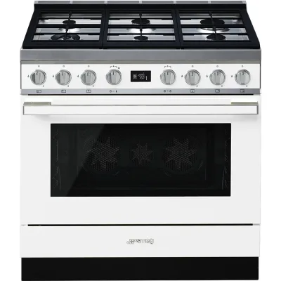 Smeg S Cucina CPF9GPWH con forno pirolitico termoventilato e piano cottura gas finitura bianco da 90x60 cm - IN PROMOZIONE FINO AL 6/07