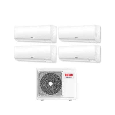 Climatizzatore Condizionatore RIELLO Quadri split  9+9+12+12 Serie AARIA PLUS I Inverter Con MULTI 485 PI WI-FI INTEGRATO 9000+9000+12000+12000  A++/A+ R-32