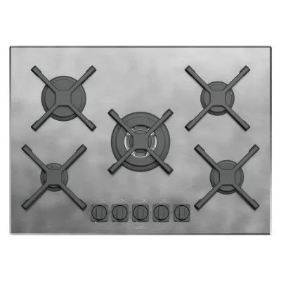 Barazza Piano cottura a gas UNIQUE 1PUN75 finitura inox vintage da 70 cm - IN PROMOZIONE FINO AL 6/07