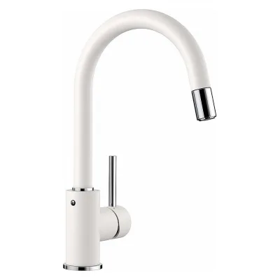 PRONTA CONSEGNA - Blanco Miscelatore monocomando con doccetta estraibile MIDA-S 1521457 finitura bianco