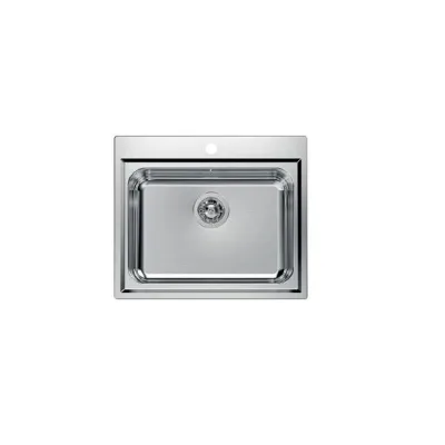 Foster Lavello una vasca 3217 000 finitura acciaio inox da 59x50 cm