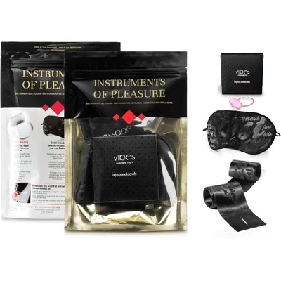 Kit Set BDSM Maschera + Manette + ring idea regalo ideale per neofiti fetish