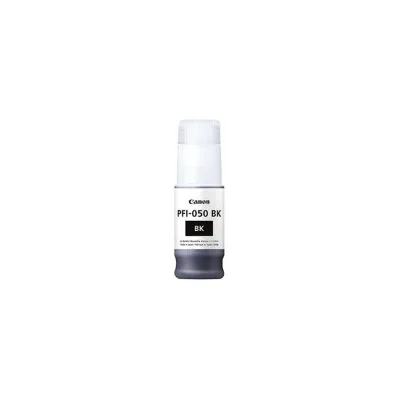 FLACONE INCHIOSTRO ORIGINALE PIGMENTATO CANON PFI050 PFI050BK 5698C001 NERO imagePROGRAF TC-20
