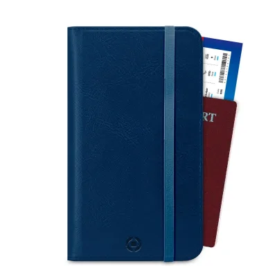 CELLY DUOMO PASSPORT FOLDER BLUE PASSPORTDBL
