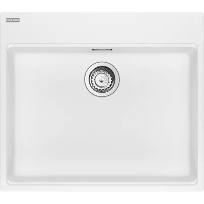 Franke Lavello a una vasca Maris Care Sopratop MRG 610-60 C 114.0734.271 finitura fragranite bianco da 63.5x55.9 cm