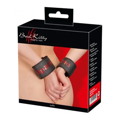 Manette BDSM Polsi Imbottite Nere Regolabili Fetish Bondage Chiusura Velcro