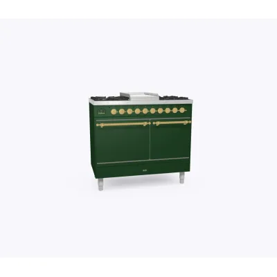 Ilve Cucina PD10N da incasso Nostalgie PD10FDQNE3 doppio forno cieco e piano cottura 6 fuochi con fry top e dual da 100 cm - IN PROMOZIONE FINO AL 6/07
