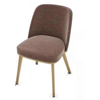 PRONTA CONSEGNA - Calligaris OUTLET Sedia Foyer CS1888 con struttura in frassino P19W rovere naturale e seduta in tessuto SSQ Bouclé mattone