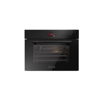 Ilve Forno trivalente compatto da incasso Professional Plus 645GHSW1 in vetro temperato nero da 60 cm - IN PROMOZIONE FINO AL 6/07