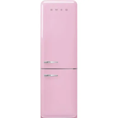 Smeg Frigorifero combinato con cerniere a destra a libera installazione FAB32RPK6 finitura rosa da 60 cm - IN PROMOZIONE FINO AL 30/06
