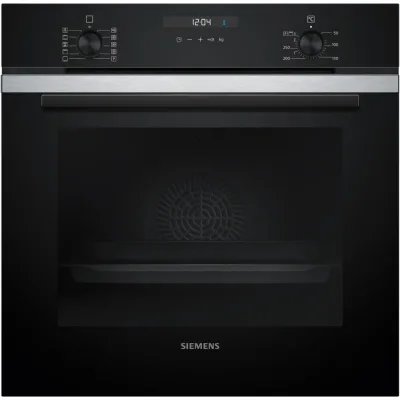Siemens Forno da incasso HB237GES3 finitura inox e vetro nero da 60 cm