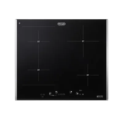 De Longhi Piano cottura a induzione PIN 65 TC in vetroceramica nero da 58 cm