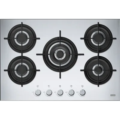 Franke Piano cottura a gas Mythos Steel Pro FHCR 755 4G TC HE XA C 106.0496.076 finitura inox satinato da 75,3 cm