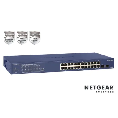 GS724TP Switch Smart Managed Pro 24 porte Gigabit PoE+(tot 190W),Garanzia a vita GS724TP-300EUS