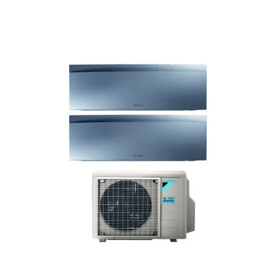 Climatizzatore Condizionatore Daikin Bluevolution Dual Split Serie EMURA SILVER III Inverter 9000+12000 Btu Con 2MXM50N Wi-Fi Integrato 9+12 A+++/A++