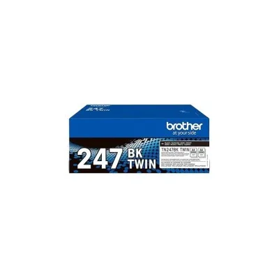 BIPACK TONER ORIGINALE BROTHER TN-247BK TN247BKTWIN MFC-L3710 3K NERO