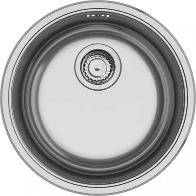 PRONTA CONSEGNA - Franke Lavello una vasca Rotondo Incasso ROX 610/110-38 101.0692.523 finitura inox satinato da Ø43.5 cm