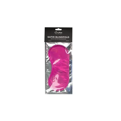 EasyToys Satin Blindfold Mascherina Occhi Rosa Benda BDSM Fetish Elastico Unisex