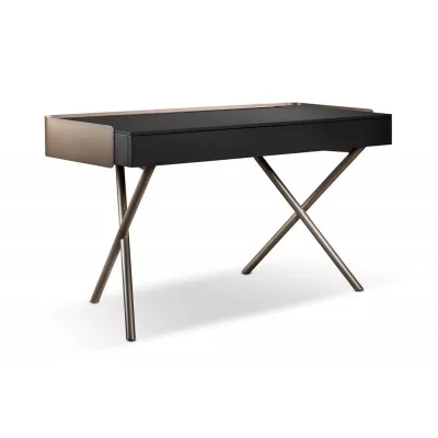 Cantori Scrivania Luis con struttura in ferro e piano in legno da 236x60 cm