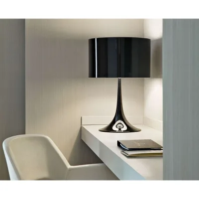 Flos Lampada da tavolo a luce diffusa LED Spun Light T2 in diverse finiture