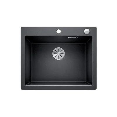 Blanco Lavello una vasca PLEON 6 1521678 finitura antracite da 61.5x51 cm - Sopratop