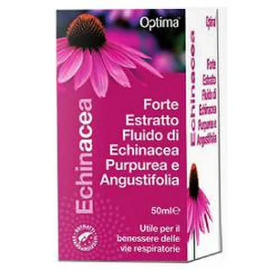 Optima Echinacea Estratto Fluido Forte Integratore Benessere Respiratorio 50 ml