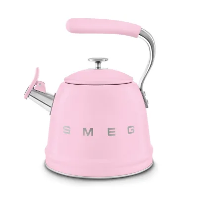 Smeg Bollitore a fischio WKF01PK finitura rosa - IN PROMOZIONE FINO AL 30/06