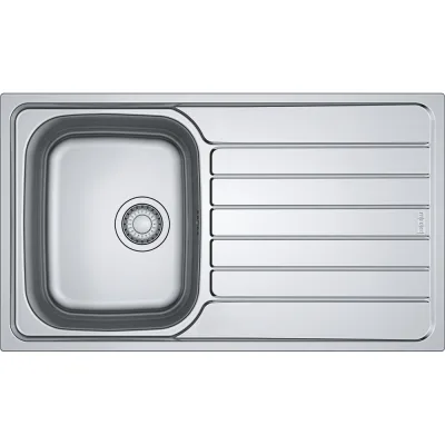 Franke Lavello una vasca con gocciolatoio a destra Spark Incasso SKL 611-86 101.0714.032 finitura dekor da 86x50 cm