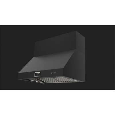 Fulgor Cappa a parete FPRHD 362 TC MBK finitura nero opaco da 91 cm